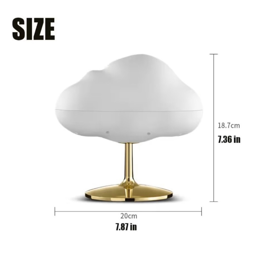 Cloud Shaped Aromatherapy Essential Oil Diffuser + Light - Picture 3 of 5